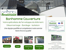 Tablet Screenshot of bonhomme-couverture.com